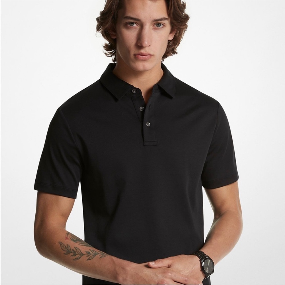 🇺🇸FIRM PRICE🇺🇸 MICHAEL KORS Embroidered logo cotton polo shirt